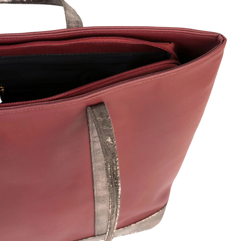 Main Compartment Red Tote Bag