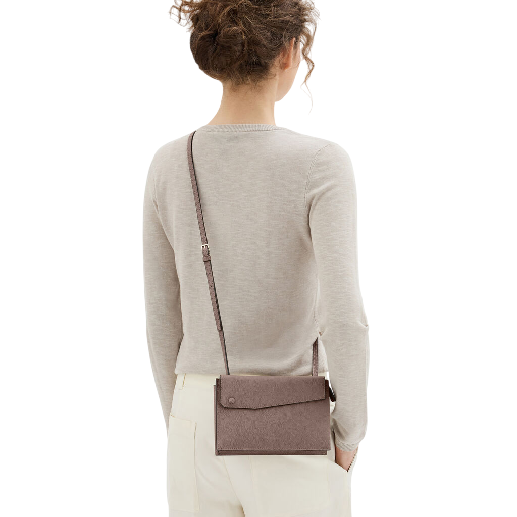 Gray Structured Shoulder Bag