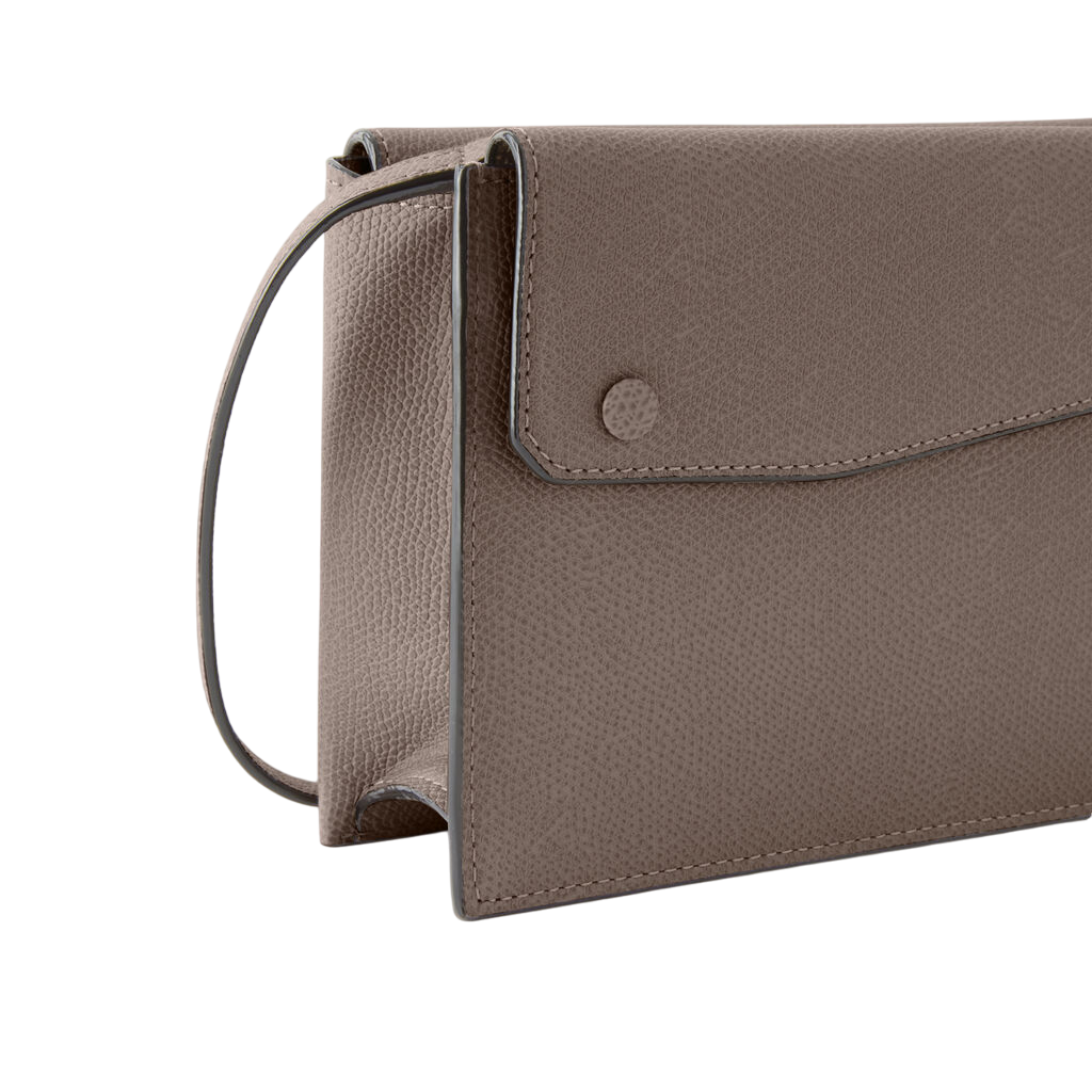 Gray Structured Shoulder Bag