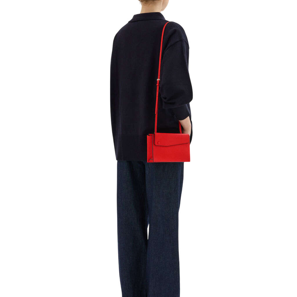 Scarlet Elegance Shoulder Bag