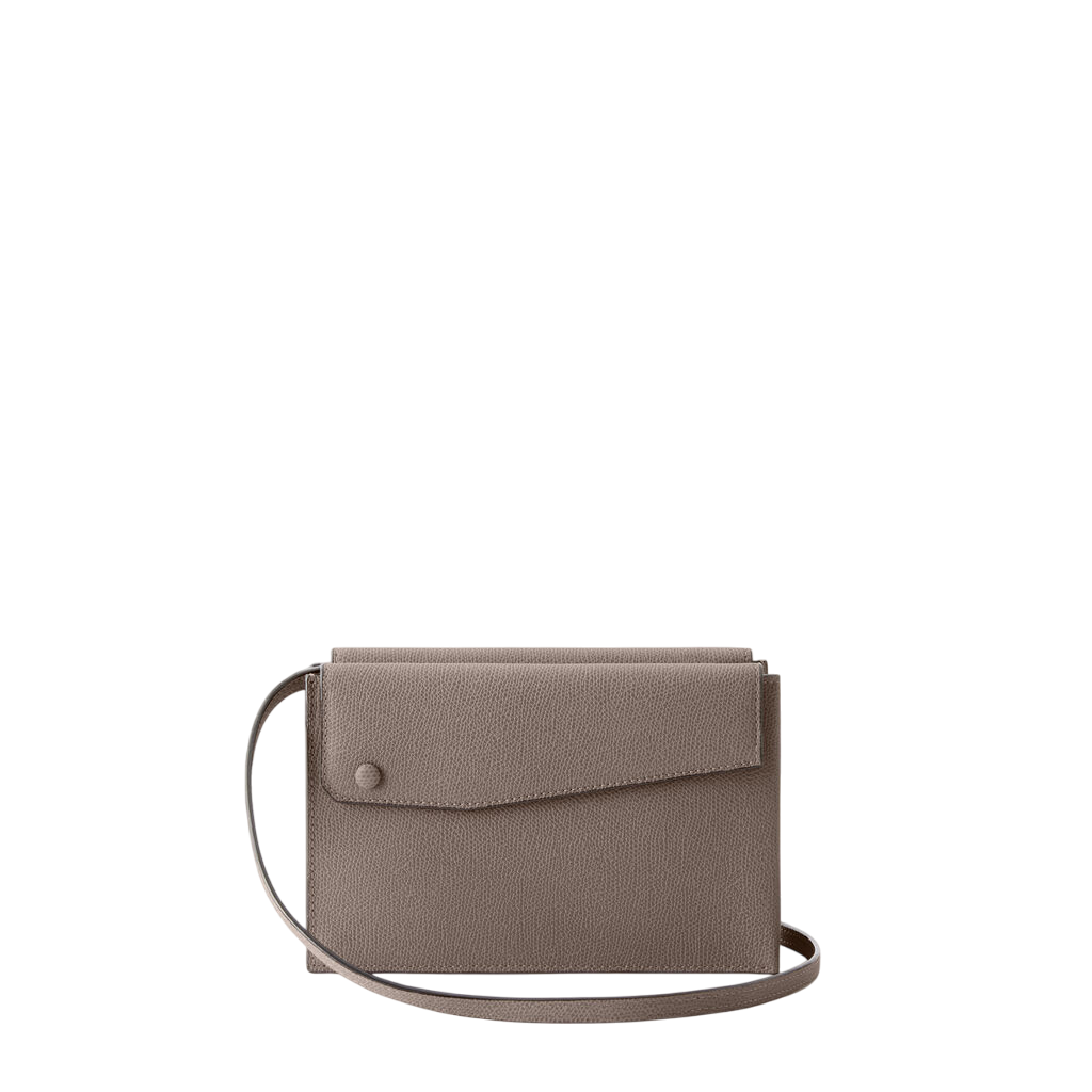 Gray Structured Shoulder Bag